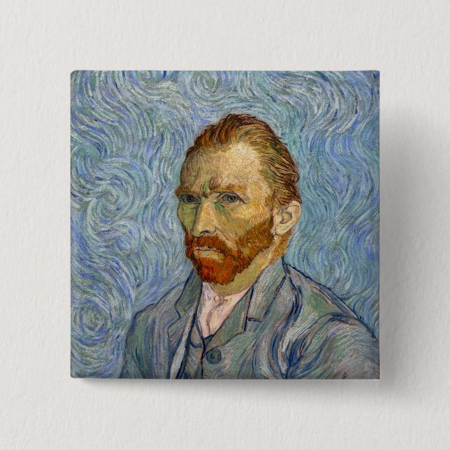 Vincent Van Gogh - Selbstporträt Button (Vorderseite)