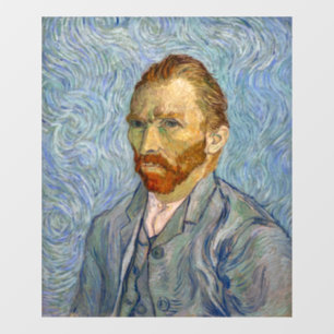 Vincent Van Gogh - Selbstporträt Fensteraufkleber