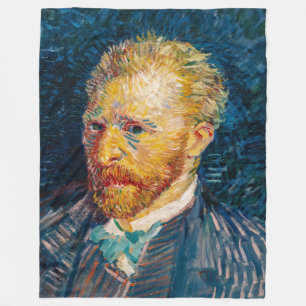 Vincent Van Gogh - Selbstporträt Fleecedecke