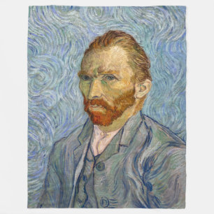 Vincent Van Gogh - Selbstporträt Fleecedecke
