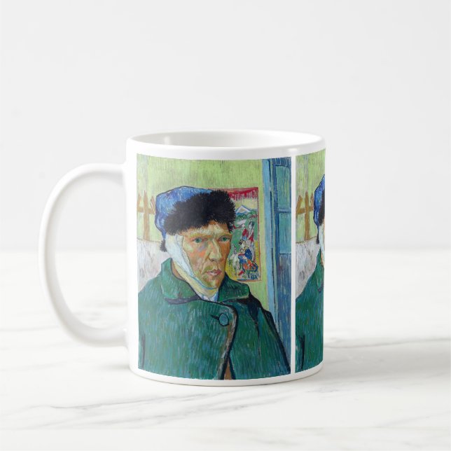 Vincent van Gogh - Selbstporträt mit bandagiertem  Kaffeetasse (Links)