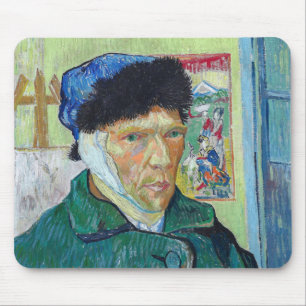 Vincent van Gogh - Selbstporträt mit bandagiertem  Mousepad