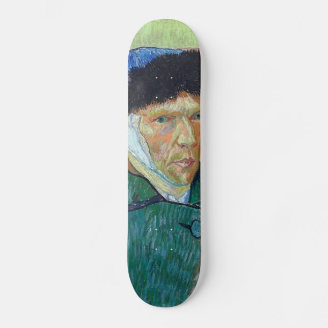 Vincent van Gogh - Selbstporträt mit bandagiertem  Skateboard (Vorderseite)