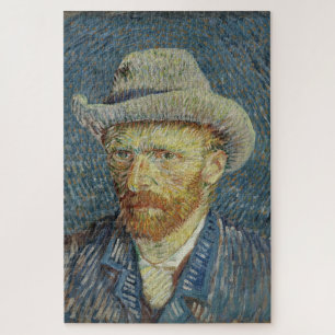 Vincent van Gogh: Selbstporträt mit grauem Filzhut Puzzle