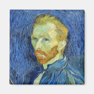 Vincent van Gogh - Selbstporträt mit Palette Magnet