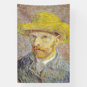 Vincent van Gogh - Selbstporträt mit Strohhut Banner