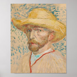  Vincent van Gogh Selbstporträt mit Strohhut  V Poster