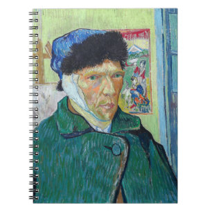 Vincent van Gogh - Selbstporträt mit verbundenem O Notizblock