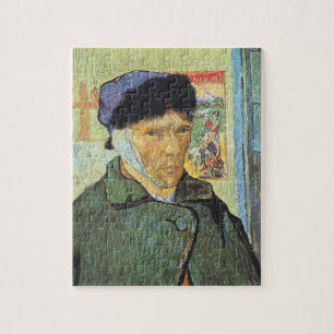 Vincent van Gogh - Selbstporträt mit verbundenem O Puzzle