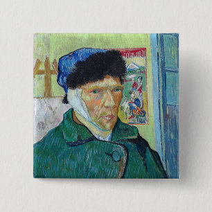 Vincent van Gogh - Selbstporträt mit verbundener O Button