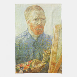 Vincent van Gogh - Selbstporträt vor der Staffelei Geschirrtuch