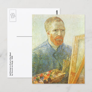Vincent van Gogh - Selbstporträt vor der Staffelei Postkarte