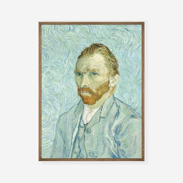Vincent Van Gogh Self-Portrait 1889 Blaue Malerei Poster
