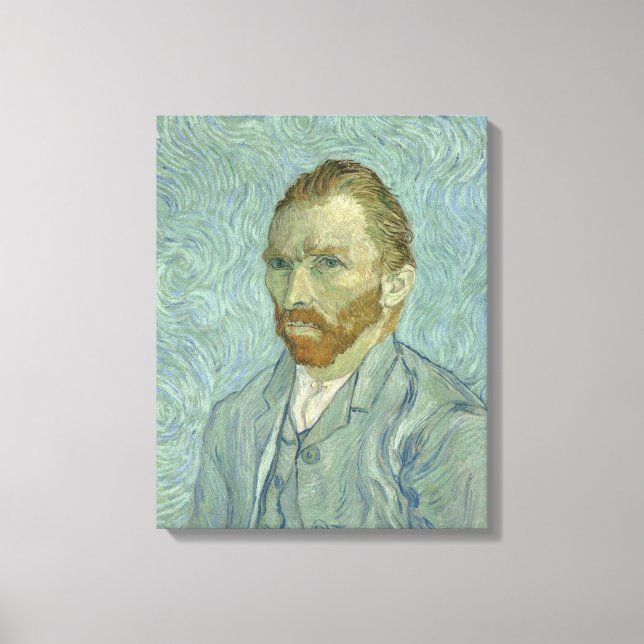 Vincent Van Gogh Self-Portrait 1889 Leinwanddruck (Vorderseite)