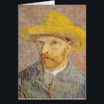 Vincent Van Gogh Self Portrait Hat Birthday Card<br><div class="desc">Vincent Van Gogh selbst Portrait mit einem Strohhut. Ein wunderschönes impressionistisches Kunstgemälde des berühmten Künstlers Van Gogh über ein hübsches Kunstgeschenk.</div>