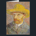 Vincent Van Gogh Self Portrait Hat Birthday Card<br><div class="desc">Vincent Van Gogh selbst Portrait mit einem Strohhut. Ein wunderschönes impressionistisches Kunstgemälde des berühmten Künstlers Van Gogh über ein hübsches Kunstgeschenk.</div>