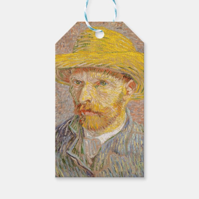Vincent Van Gogh Self Portrait impressionistisch F Geschenkanhänger (Vorderseite)