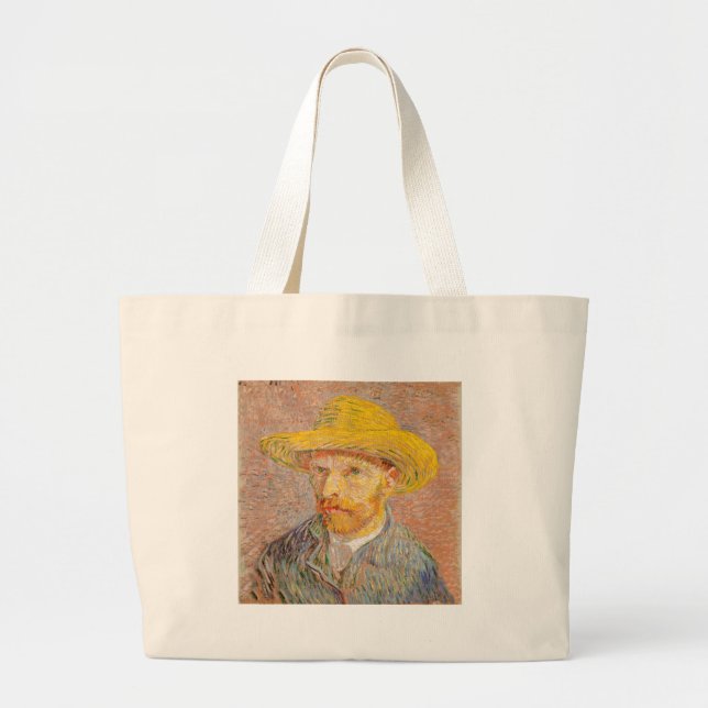 Vincent Van Gogh Self Portrait impressionistisch F Jumbo Stoffbeutel (Vorne)