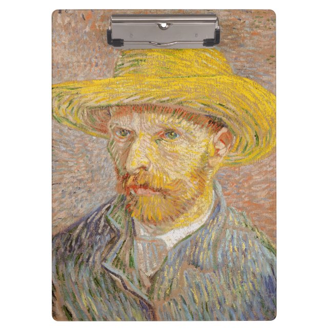 Vincent Van Gogh Self Portrait impressionistisch F Klemmbrett (Vorderseite)
