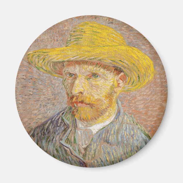 Vincent Van Gogh Self Portrait impressionistisch F Magnet (Vorne)