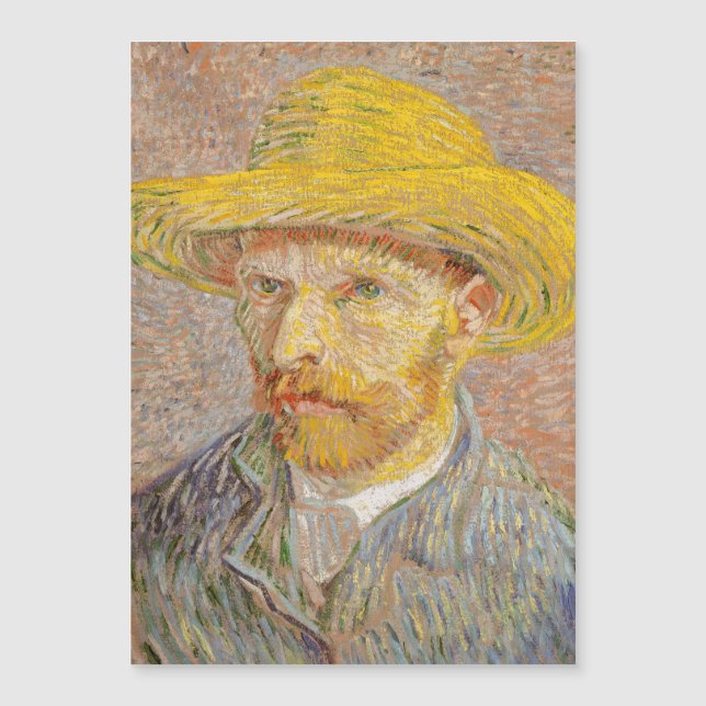 Vincent Van Gogh Self Portrait impressionistisch F Magnetkarte (Vorderseite)