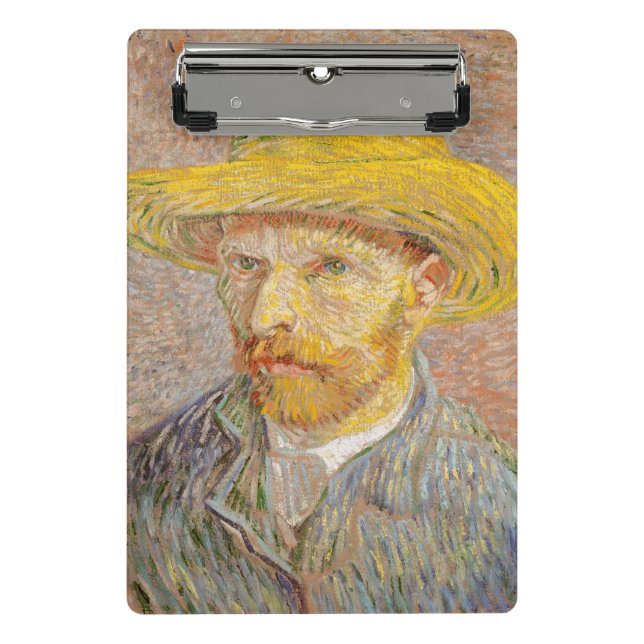 Vincent Van Gogh Self Portrait impressionistisch F Mini Klemmbrett (Vorderseite)