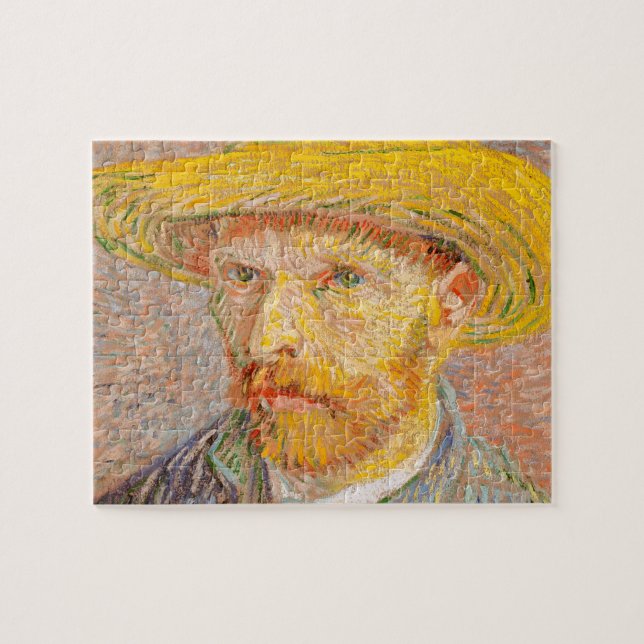 Vincent Van Gogh Self Portrait impressionistisch F Puzzle (Horizontal)