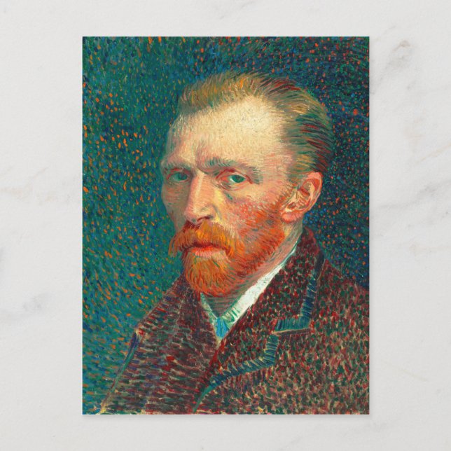 Vincent Van Gogh Self Portrait mit Anzug Fine Art Postkarte (Vorderseite)