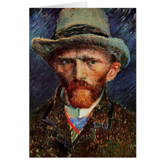 Vincent van Gogh Self Portrait mit grauem Filzhut (Vorne)