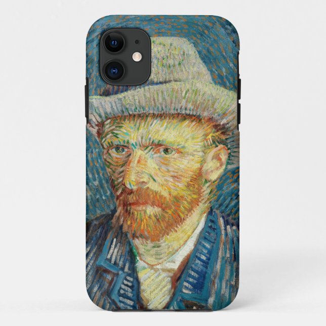 Vincent Van Gogh Self Portrait mit Gray Felt Hat Case-Mate iPhone Hülle (Rückseite)