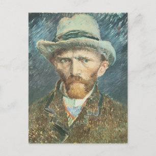 Vincent Van Gogh Self Portrait mit Gray Felt Hat Postkarte