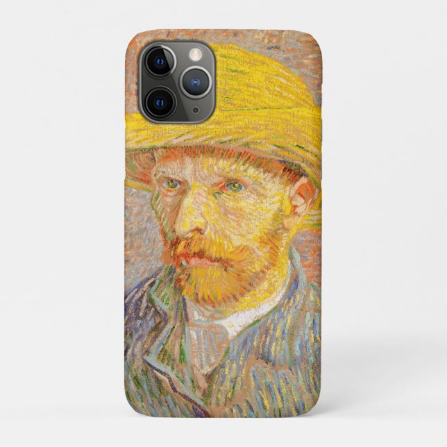 Vincent Van Gogh Self Portrait mit Straw Hat Art Case-Mate iPhone Hülle (Rückseite)