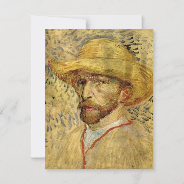 Vincent van Gogh Self Portrait mit Strohhut (Vorderseite)