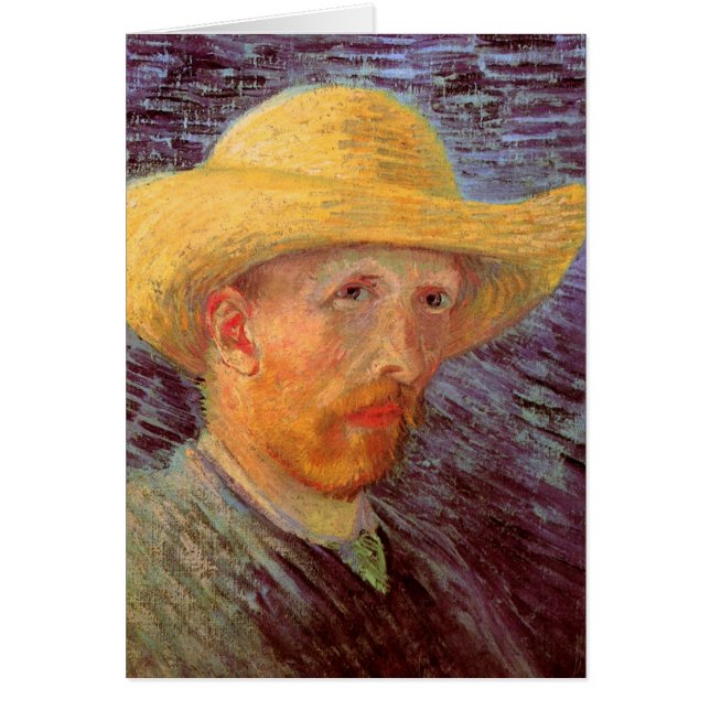 Vincent van Gogh Self Portrait mit Strohhut (Vorne)