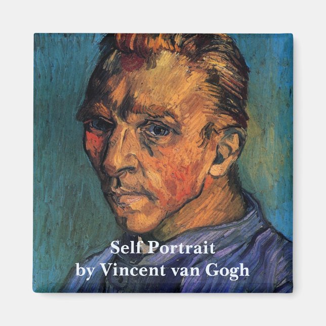 Vincent van Gogh Self Portrait ohne Bart Magnet (Vorne)