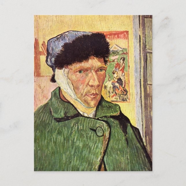 Vincent Van Gogh Self Portrait Postkarte (Vorderseite)