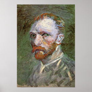 Vincent van Gogh Self Portrait, Vintage Kunst Poster