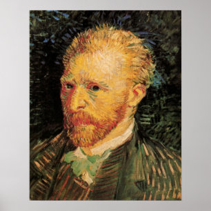 Vincent van Gogh Self Portrait, Vintage Kunst Poster