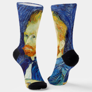 Vincent van Gogh Self Portrait, Vintage Kunst Socken