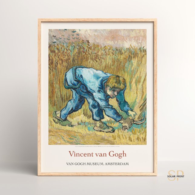 Vincent van Gogh Sensenmann mit Kunstdruckerei Poster (Von Creator hochgeladen)