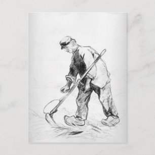 Vincent van Gogh   Sensenmann Postkarte