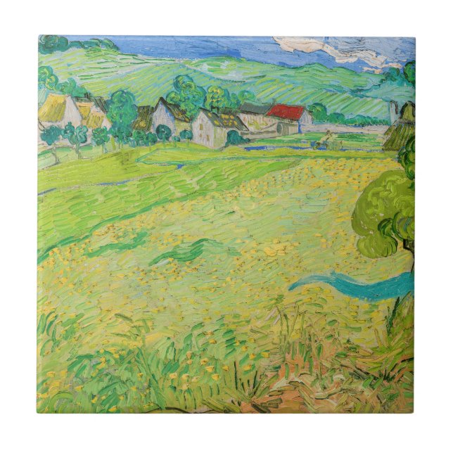 Vincent van Gogh - Sicht auf die Vessenots bei Auv Fliese (Vorderseite)