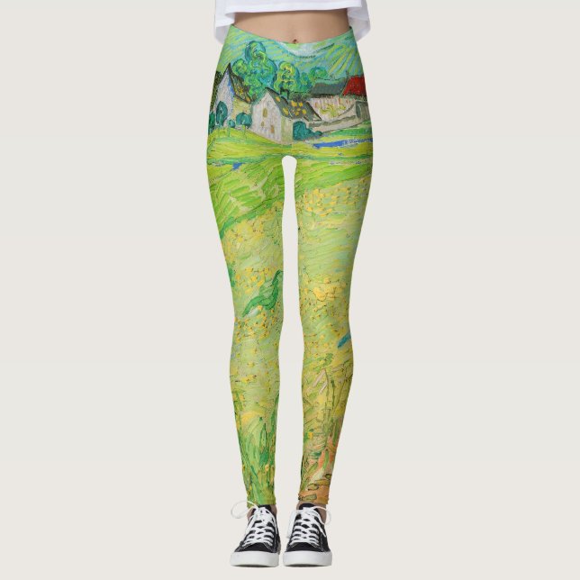 Vincent van Gogh - Sicht auf die Vessenots bei Auv Leggings (Vorderseite)