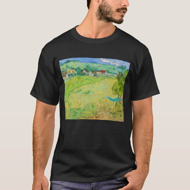 Vincent van Gogh - Sicht auf die Vessenots bei Auv T-Shirt (Vorderseite)