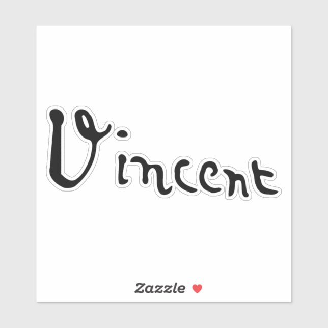 Vincent Van Gogh Signature Aufkleber (Blatt)