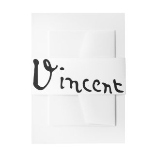 Vincent Van Gogh Signature Einladungsbanderole