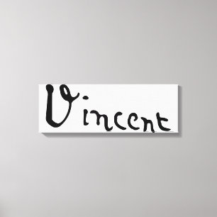 Vincent Van Gogh Signature Leinwanddruck