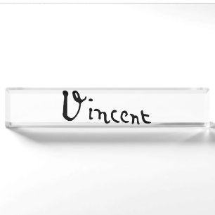 Vincent Van Gogh Signature Namensplakette