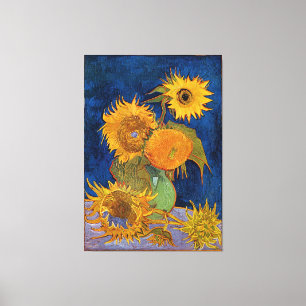 Vincent Van Gogh Six Sunflowers ummantelte Canvas Leinwanddruck