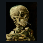 Vincent Van Gogh Skeleton mit einer brennenden Zig Poster<br><div class="desc">Vincent Van Gogh Skeleton mit einem brennenden Zigarettenplakat</div>